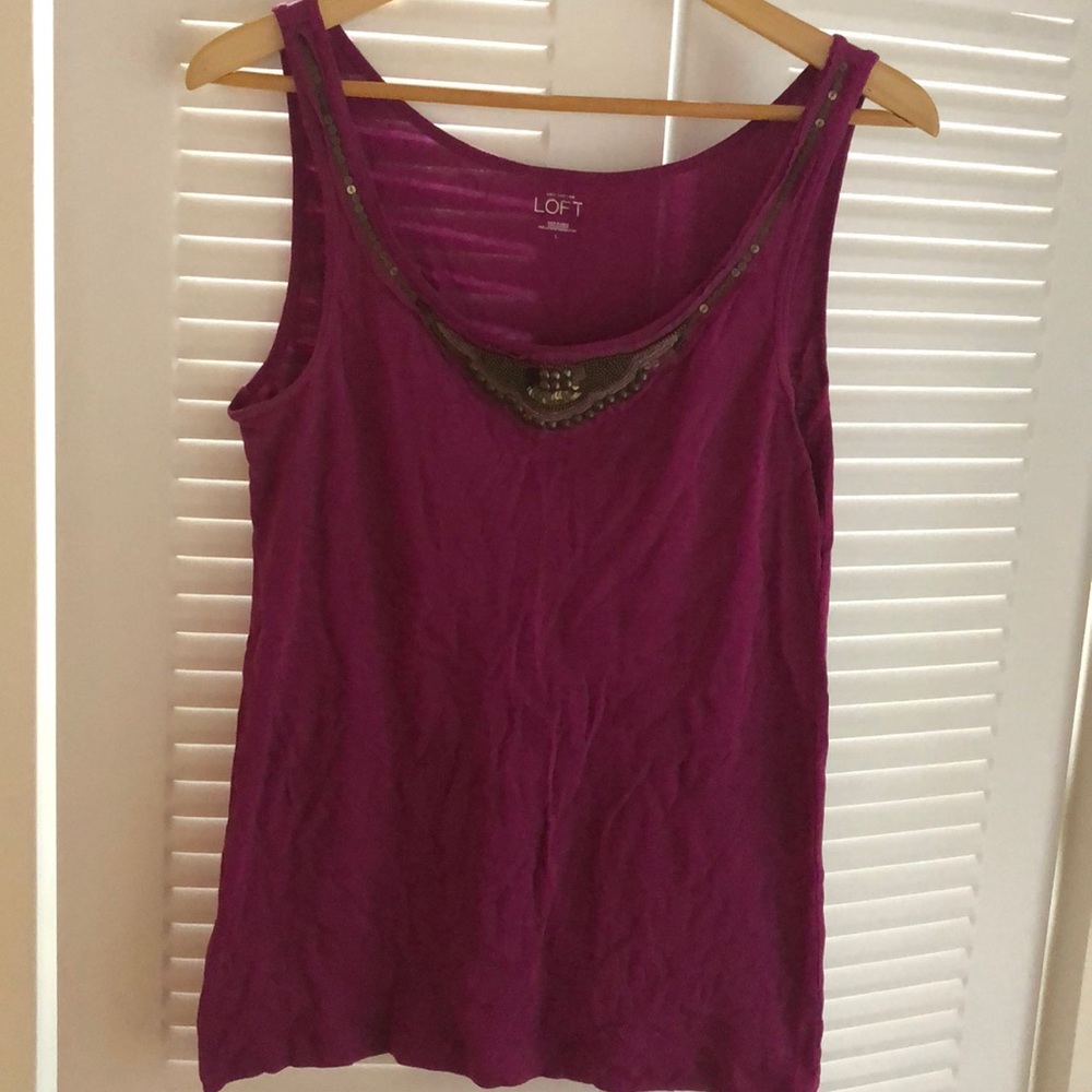 Embellished tank- Ann Taylor Loft